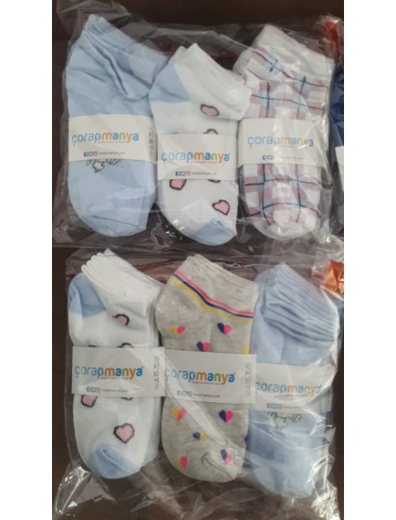 12 Çift kadın Karışık Çorap Seti