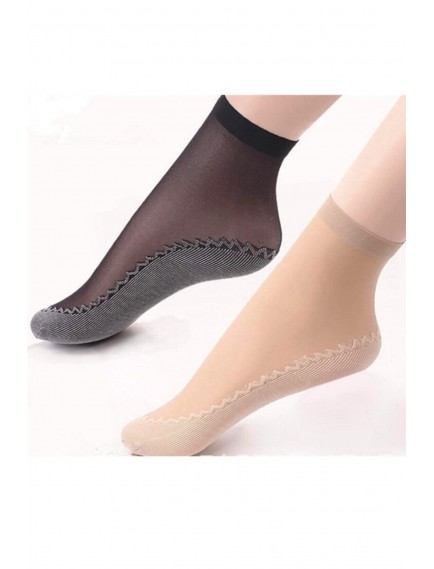 12 Çift Kadın Siyah Tül Soket Çorap