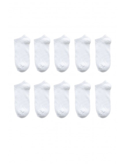 10 Çift Pamuklu Erkek Krem Patik Çorap