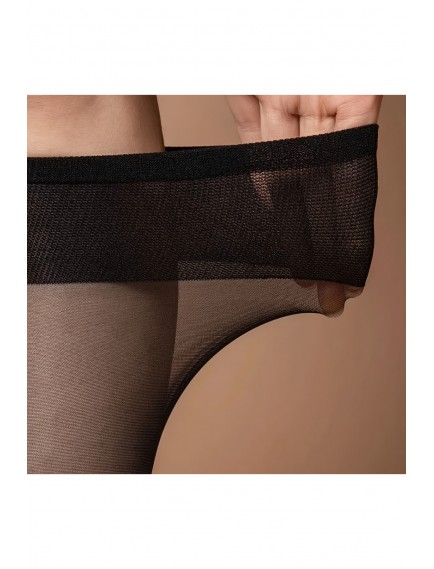 12 Çift Rahat Kadın Ten - Siyah Diz Altı Tül Çorap