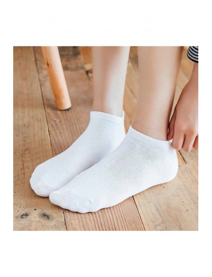 Kadın 12 Çift Koton Ekonomik Siyah Renk Patik Çorap