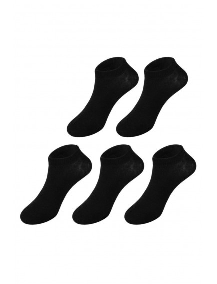 5 Çift Modal Beyaz Kadın Patik Çorap Bilek Boy