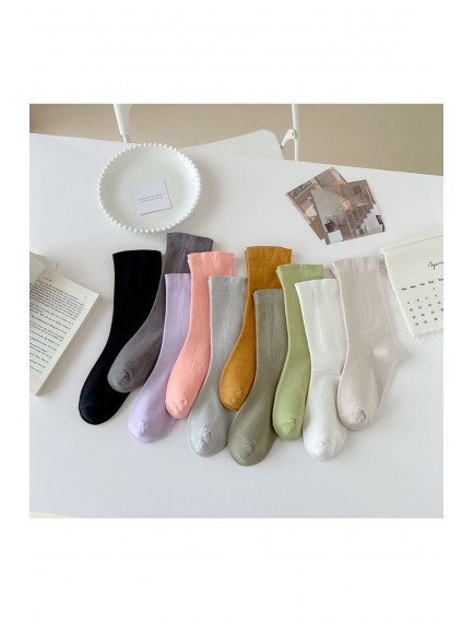 5 Çift Çok Renkli Dikişsiz Kadın Soket Çorap