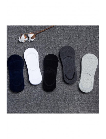 6 Çift Dikişsiz Erkek Babet Çorap - Kaymaz Silikonlu- Çok Renkli